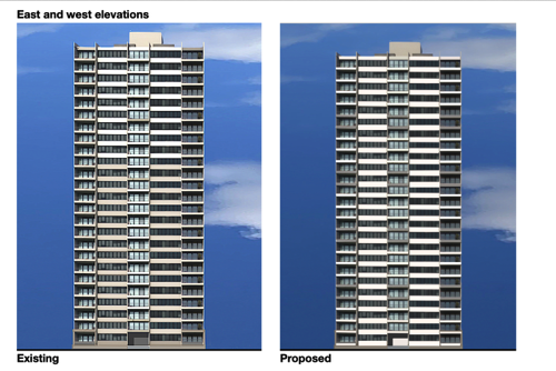 8) East and west elevations